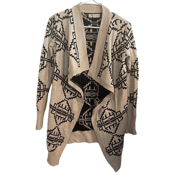 Staring at Stars Angora Rabbit Hair Blend Waterfall Open Front Cardigan - Picture 2 of 5